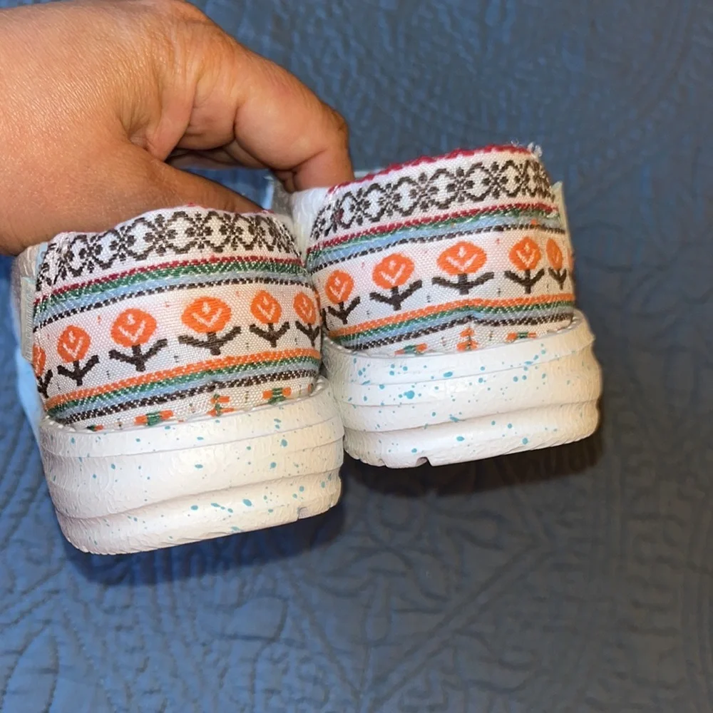 Hey Dude‎ KIDS Shoes Wendy White Aztec Slip On